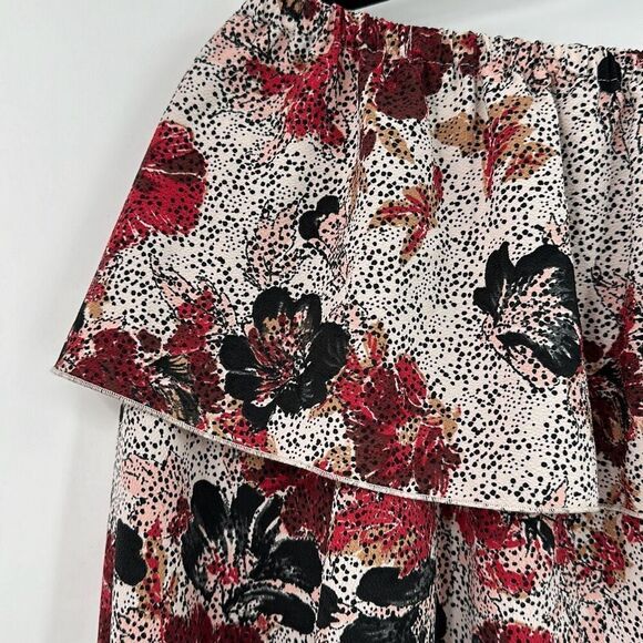 Wilfred Womens Multicolor Floral Morel Long Sleeve Off The Shoulder Blouse XS - Picture 4 of 8